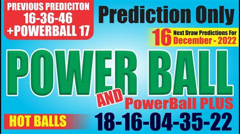 powerball prediction for friday|PowerBall Predictions.